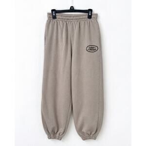 Land Rover Taupe Oversized Jogger Sweatpants | Y2K Streetwear Lounge Pants Small